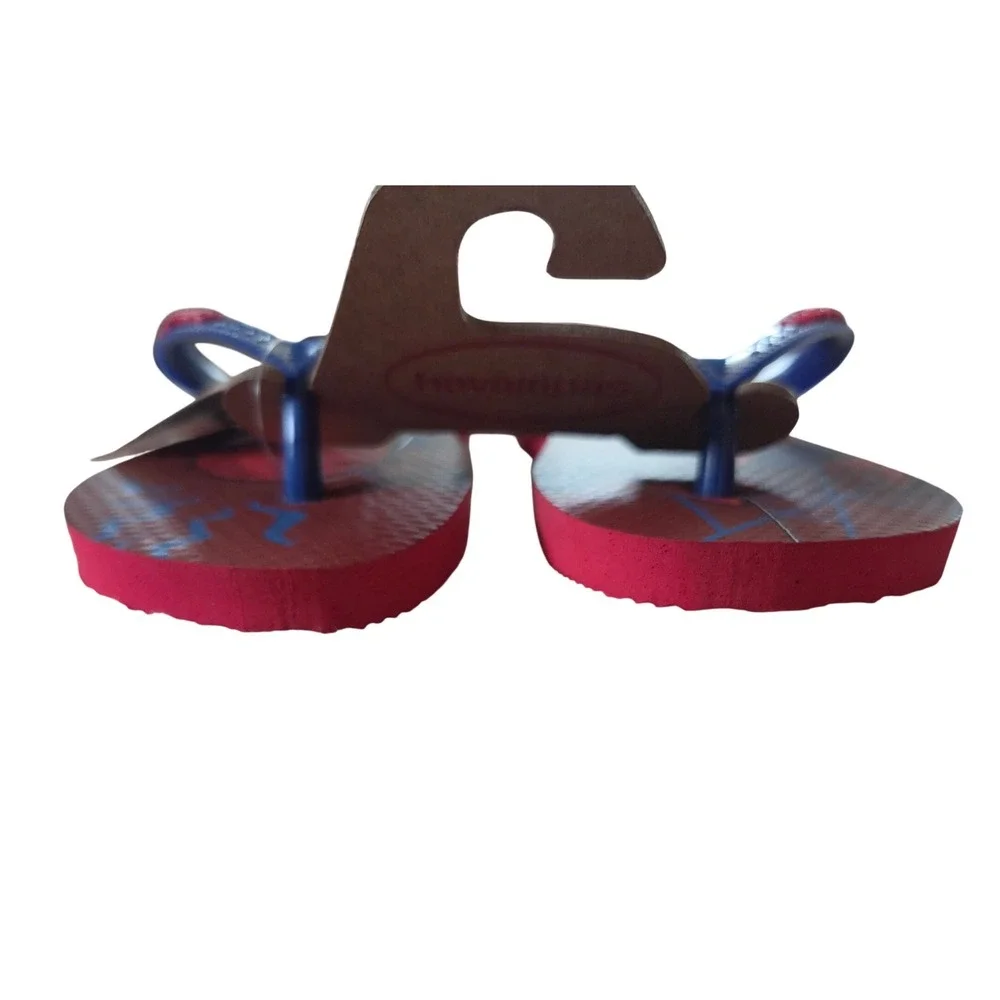 Havaianas Flip Flops Kids 13C/1Y Red New Marvel Spiderman Sandals